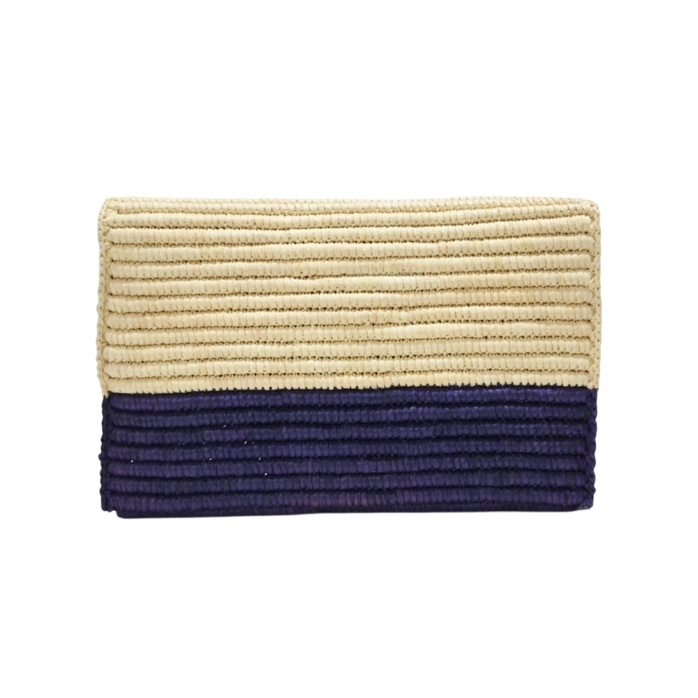 Balenciaga bag leather basket Tan clutch Beige raffia purple - Picture 1 of 8